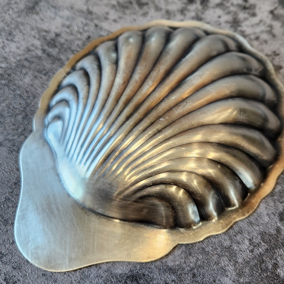 Vintage Grafton silver plate shell trinket dish set of three coastal mcm beach - Picture 4 of 13